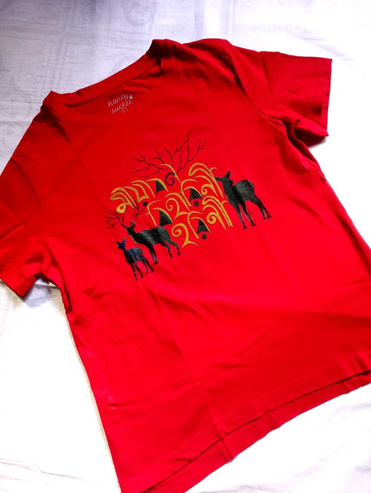 Handpainted Women Stylish Tshirt