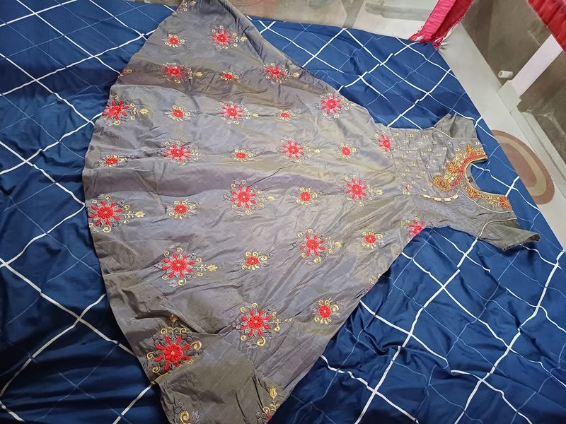Grey Umbrella Doll Like Kurtha Is For Sale