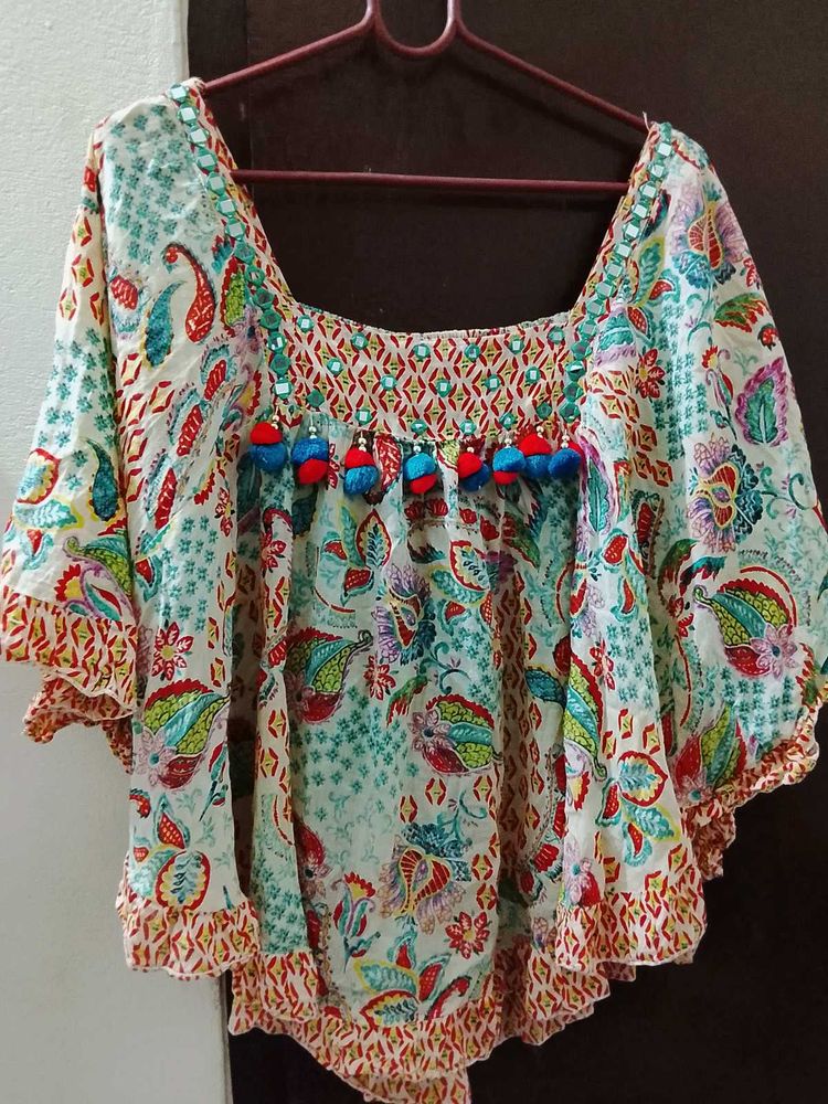 Bohemian Print Tassel Kurta