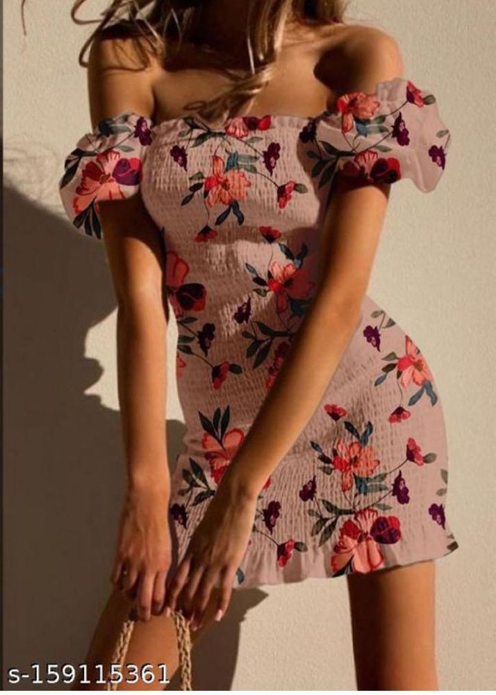 Floral Off-Shoulder Mini Dress