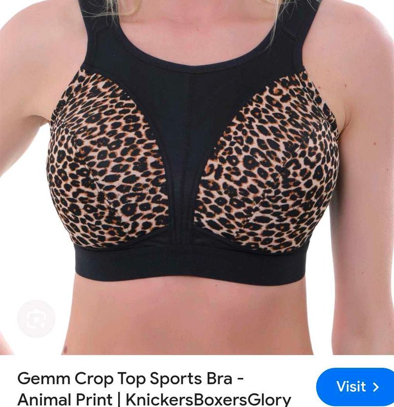 Animal Print Sports Bra