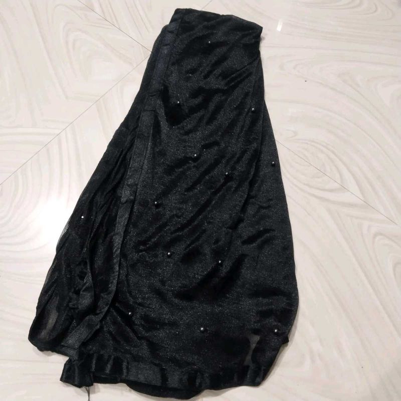 Elegant Black Embellished dupatta
