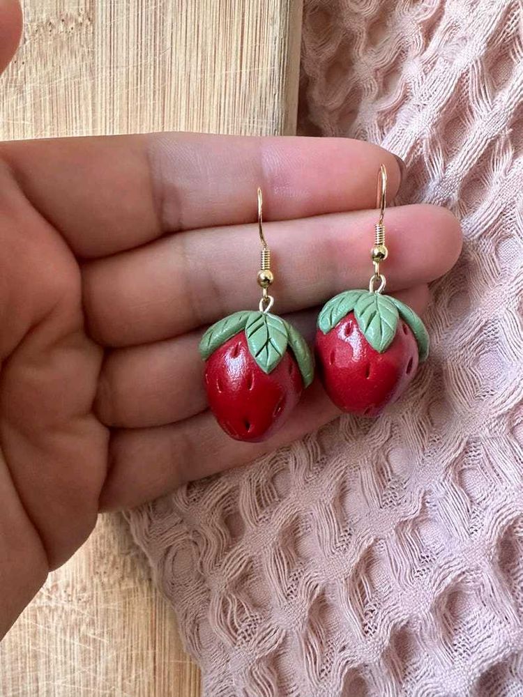 Cottagecore Strawberry Earrings