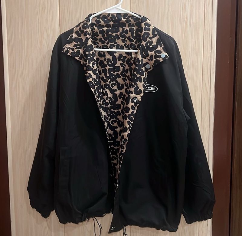 Reversible 2-way Vintage Leopard Print Jacket