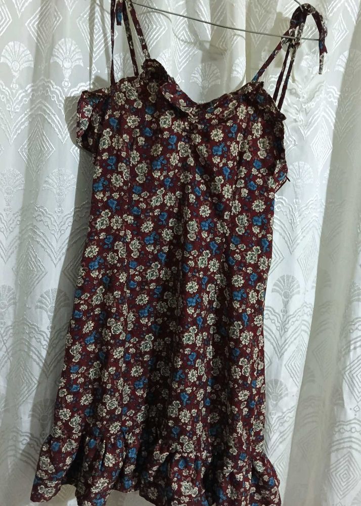 Floral Print Mini Dress
