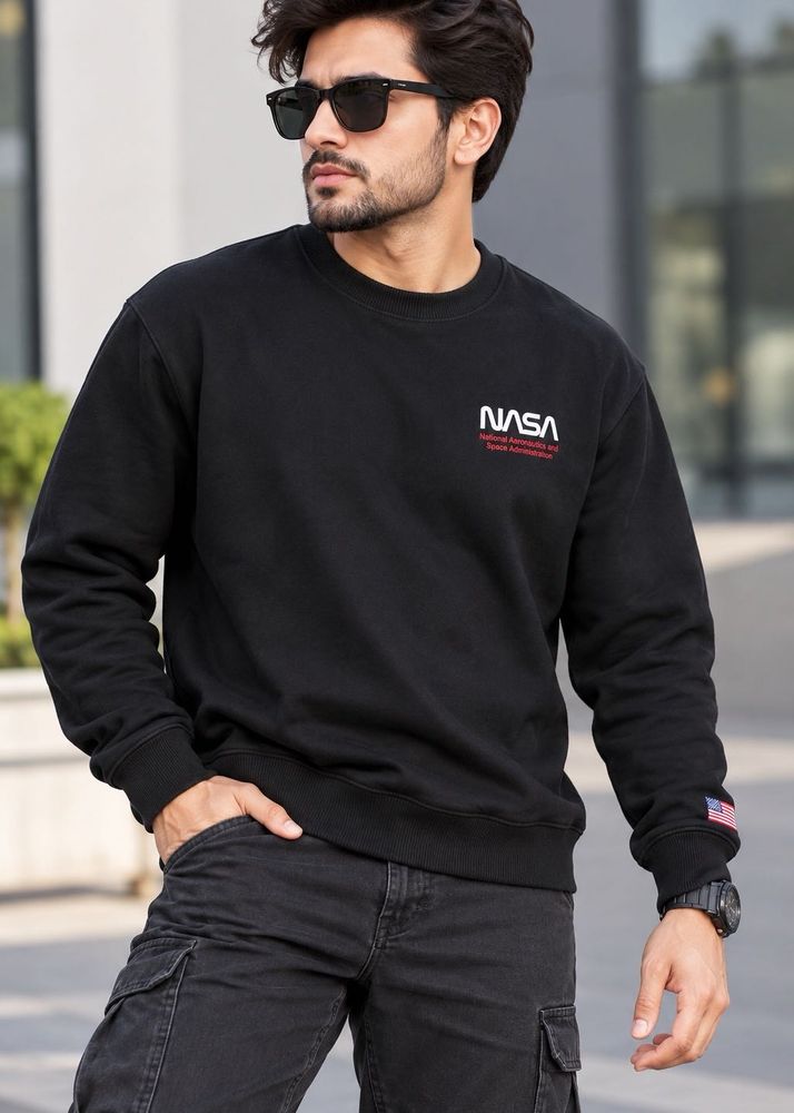 cotton on NASA Black Sweatshirt