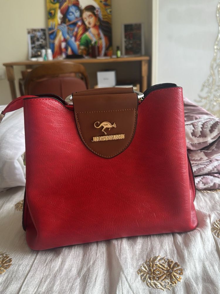 Stylish Red Handbag