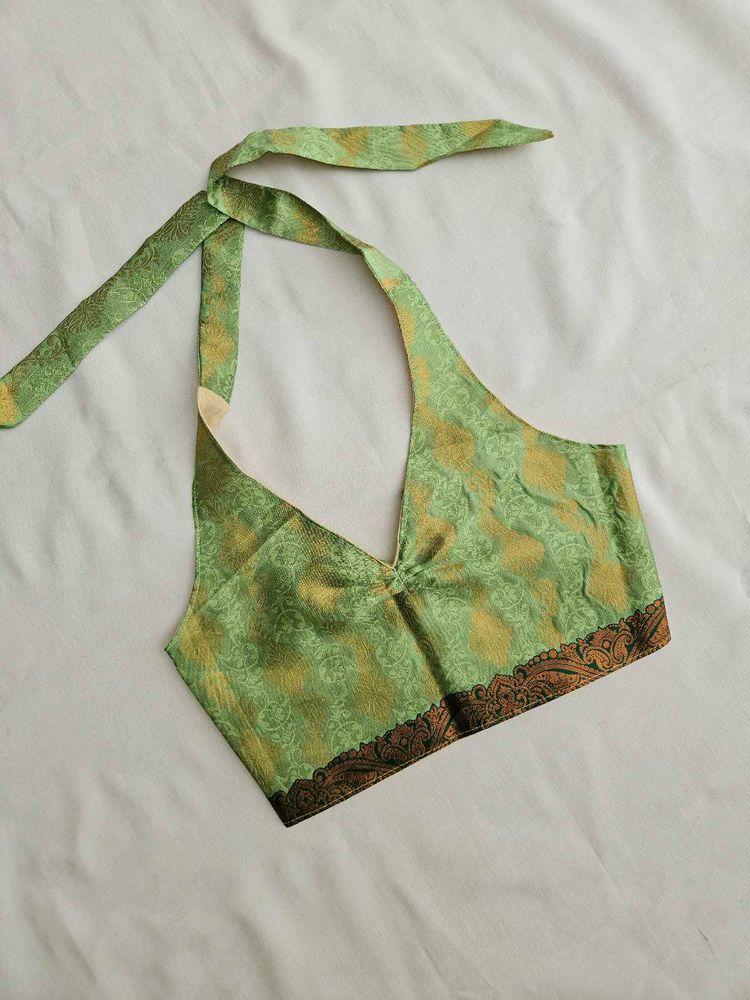 Banarasi Halter Neck Top