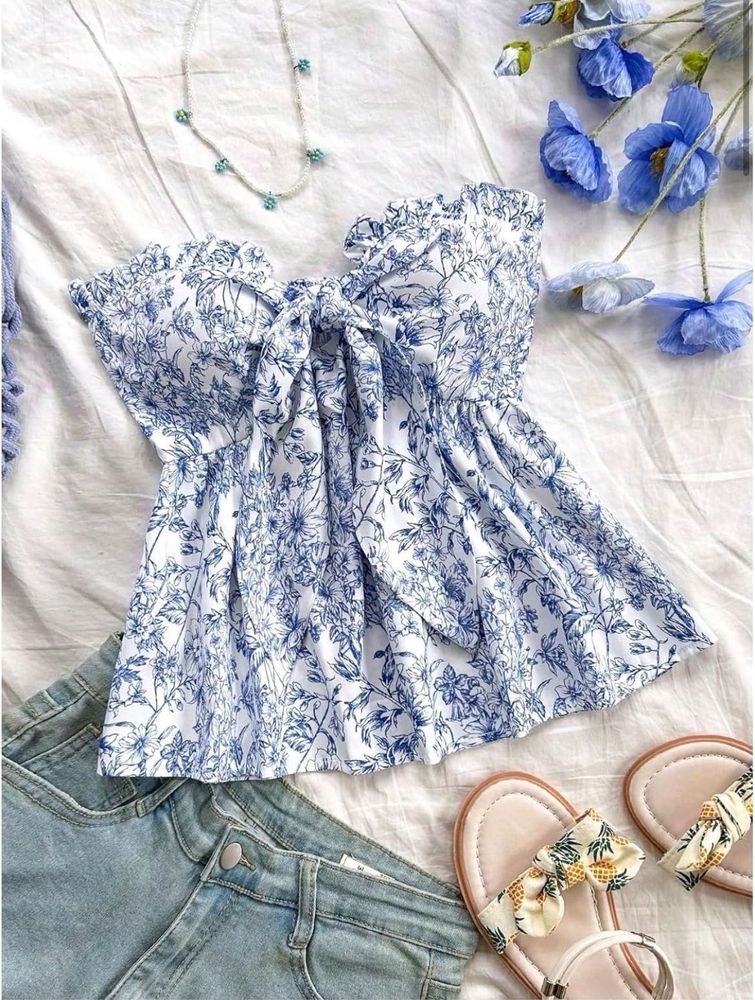 Ditsy Floral Tube Top