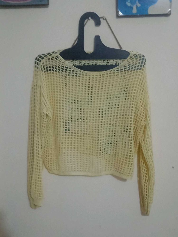 Crochet Knit Top
