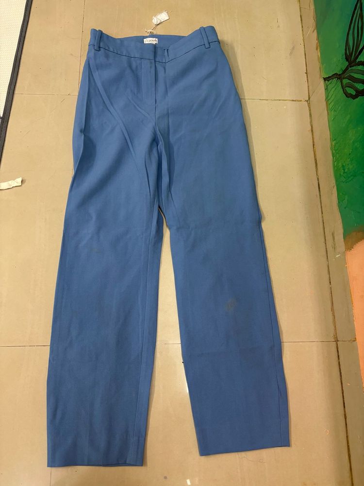 High Waist formal blue pants