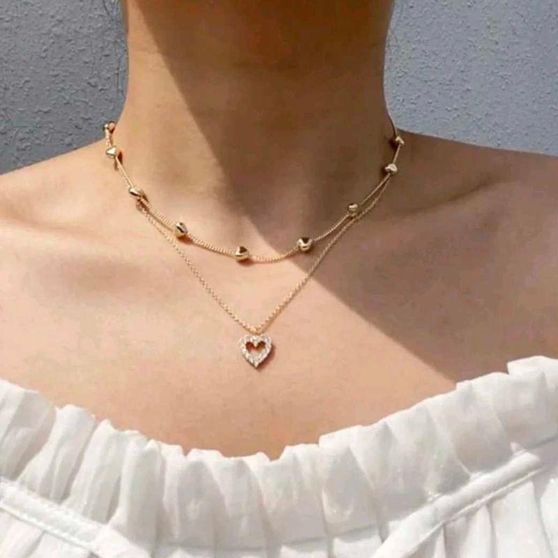 Layered Heart Necklace