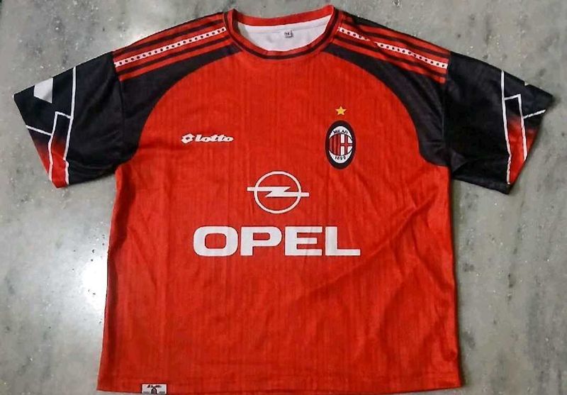 AC Milan Opel Retro Football Jersey