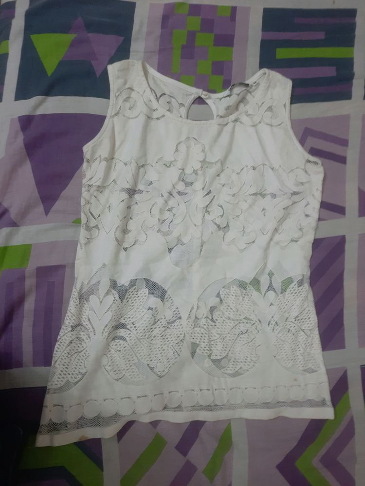 white mesh top