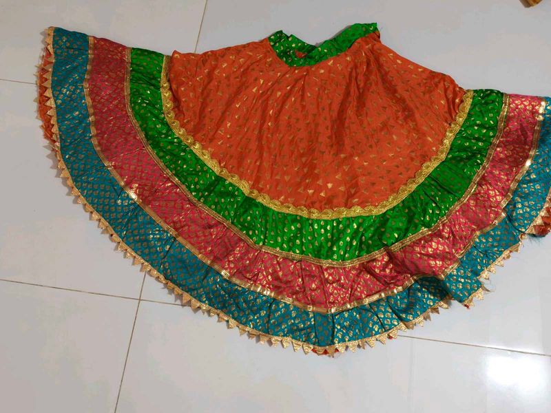 Vibrant Tiered Ethnic lehnga