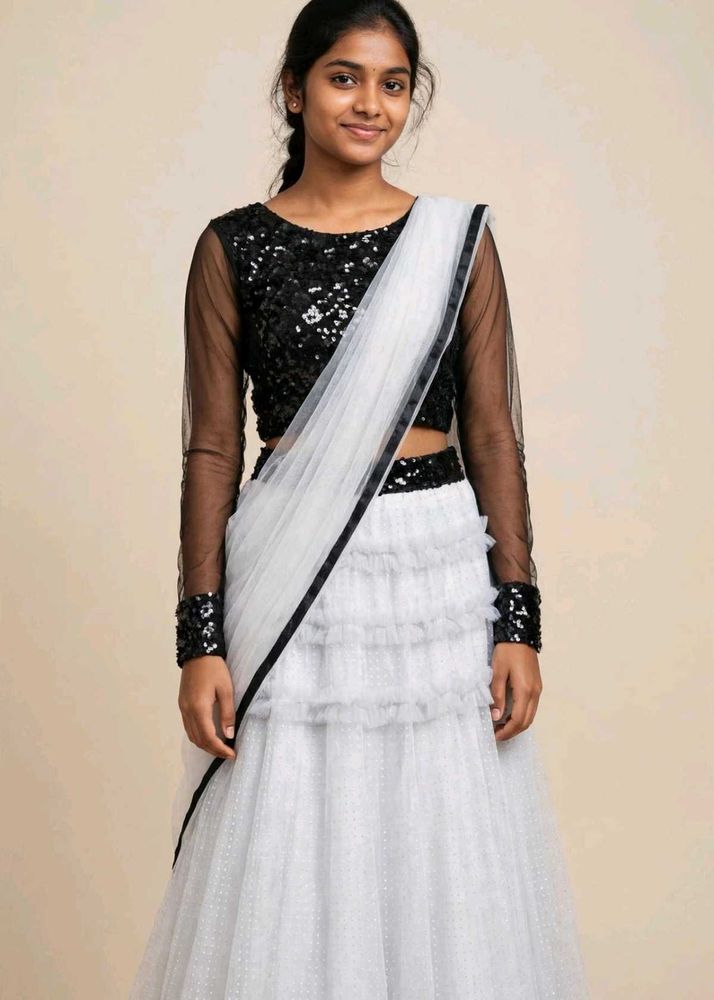 Sparkling Sequin Lehenga Choli Set
