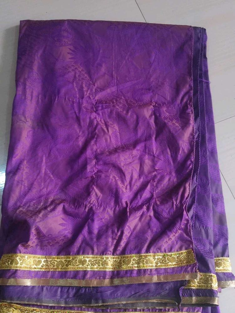 Beautiful Purple Silk Saree