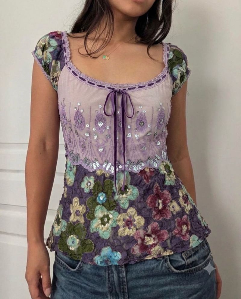Y2K whimsy top