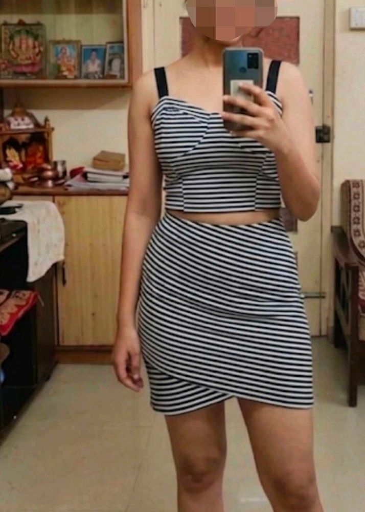 Zara Skirt And Hnm Tank Top