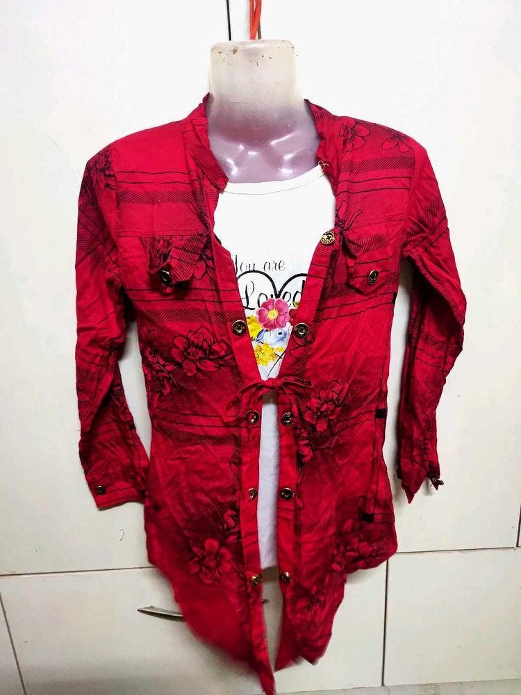 Double Layered Fashionable Top