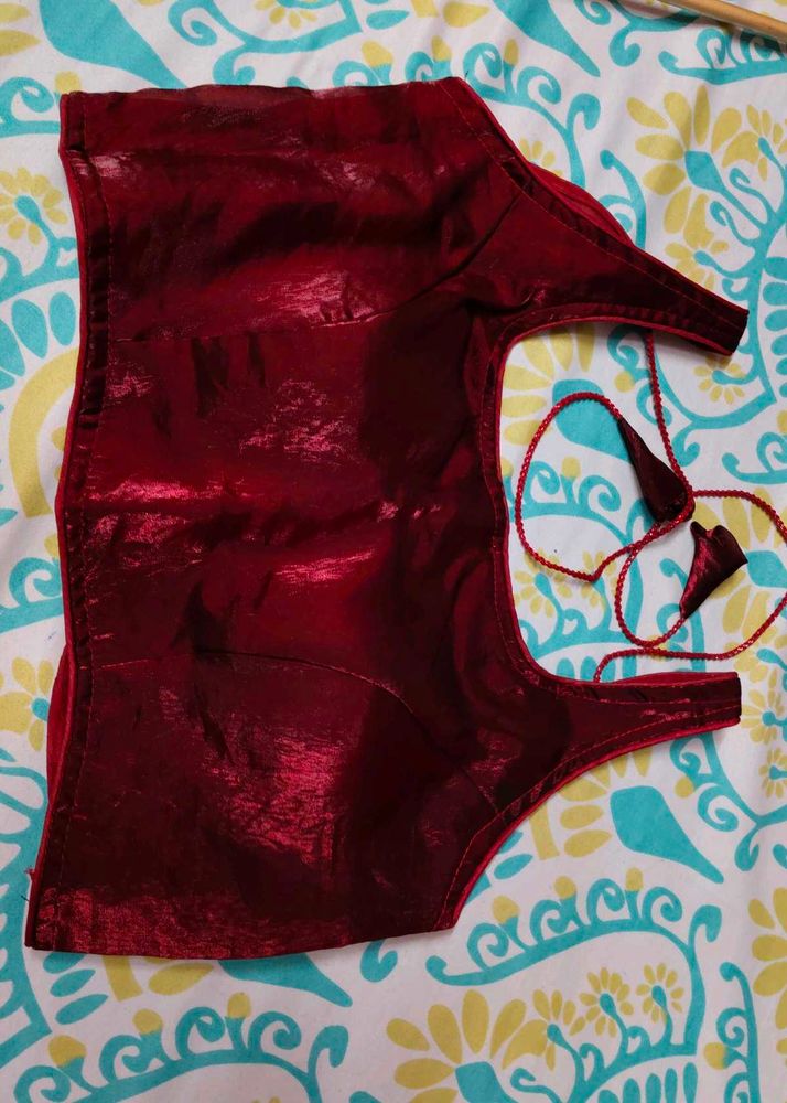 Shimmering Maroon Blouse