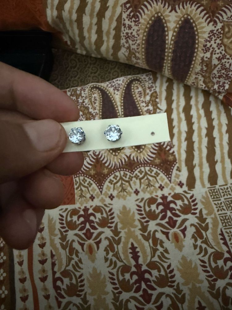 Sparkling Stud Earrings for Men