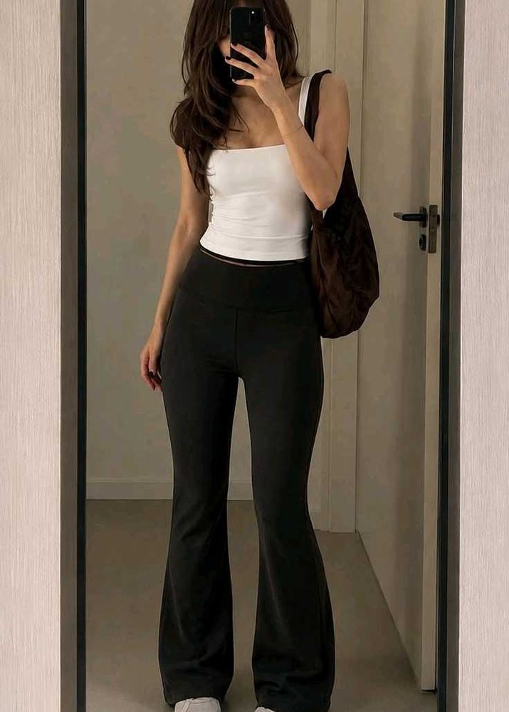 Black Bootcut Trousers