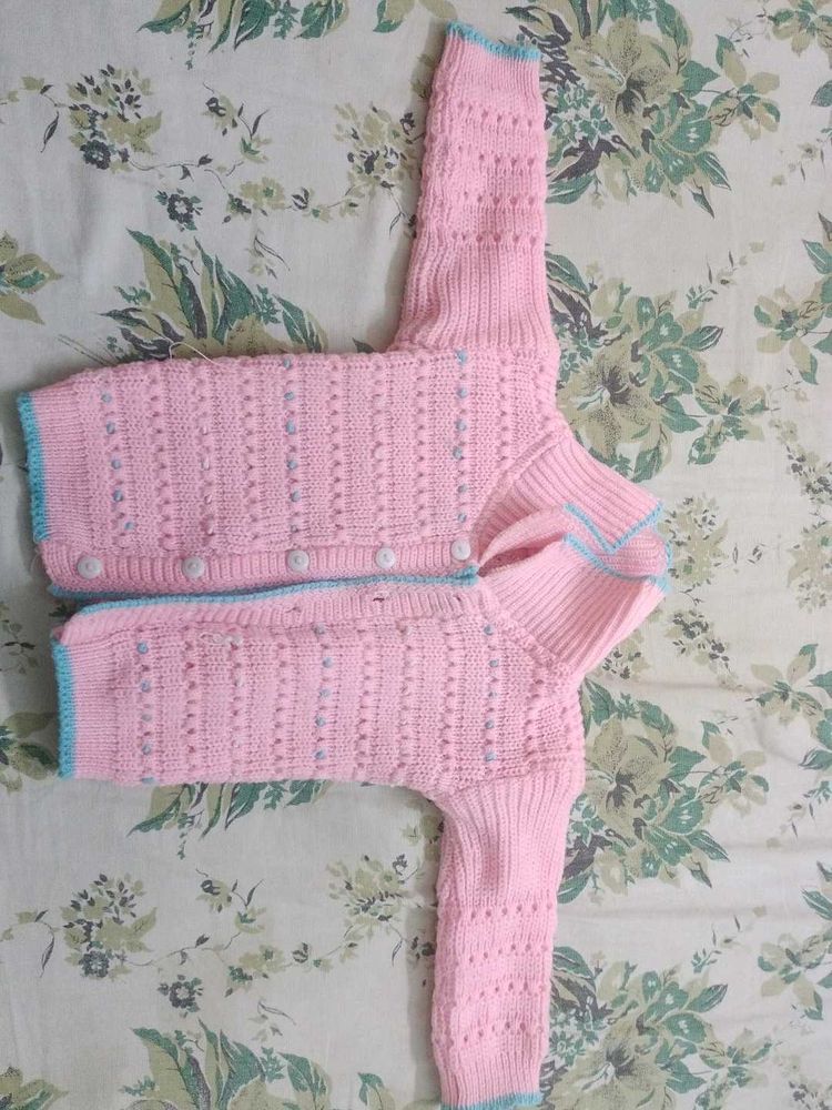 new Baby Pink Knitted Sweater