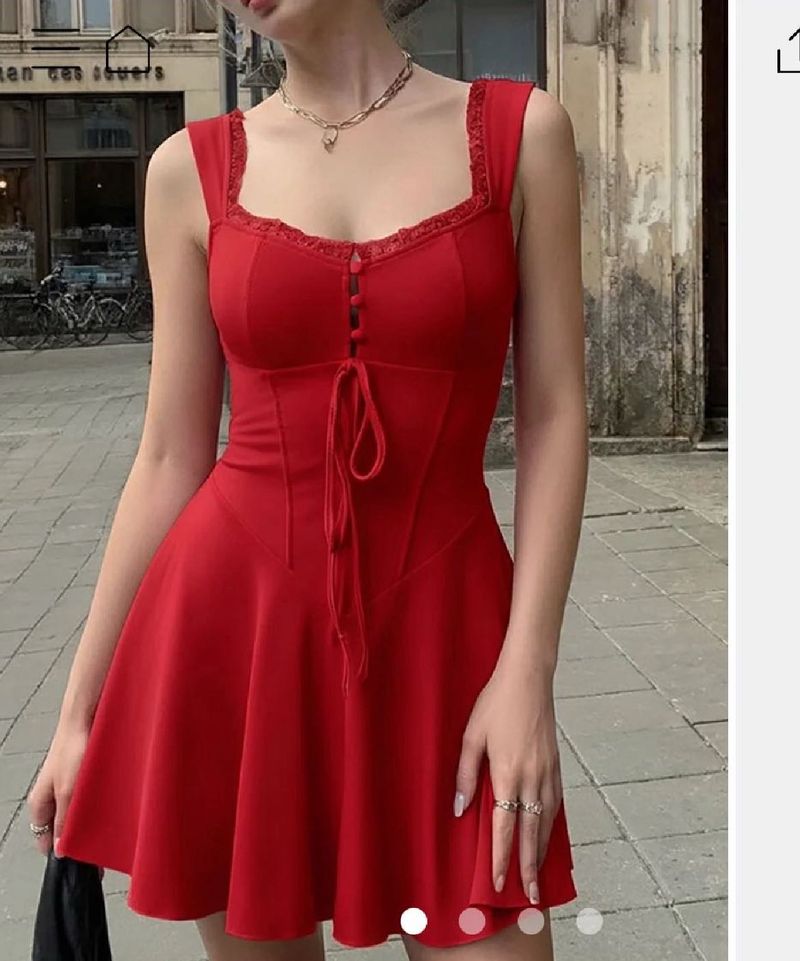Savana red mini dress