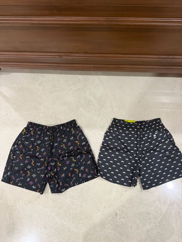 Zudio Men's Printed Boxer Shorts (Set of 2)