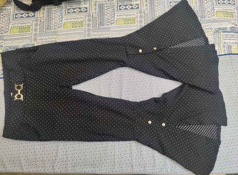 Elegant front slit Polka Dot Palazzos