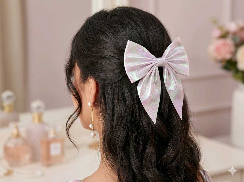 Sparkly Bow Hair Clip
