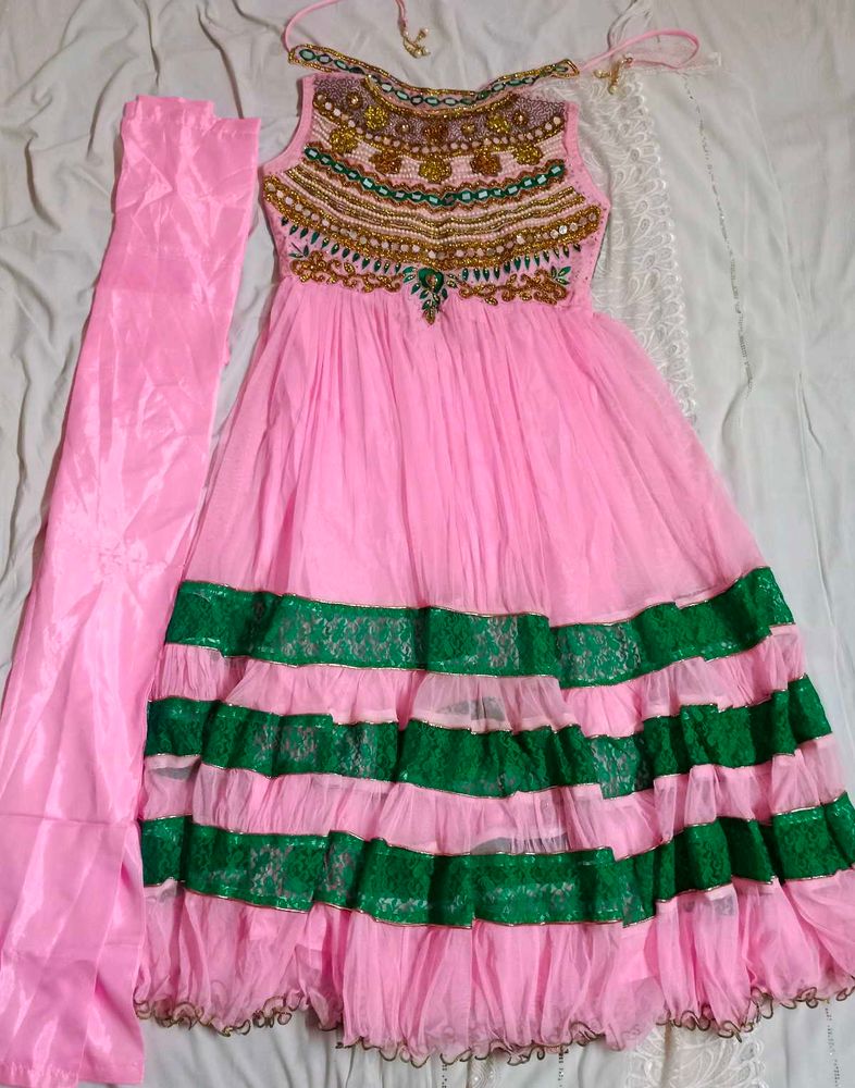 Pink Embellished Dress