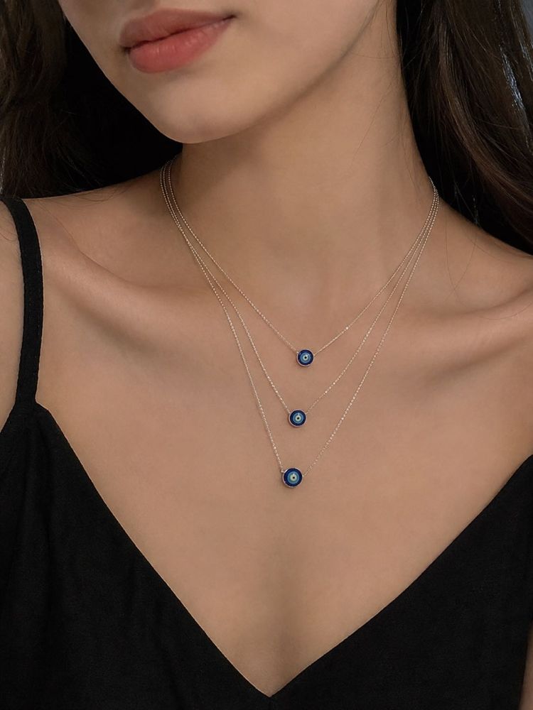 Layered Evil Eye Necklace