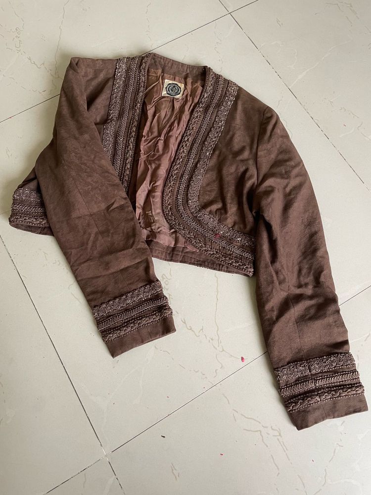 brown elegant jacket