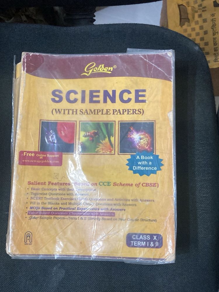 Golden Science Book Class 10 (Sample Papers)
