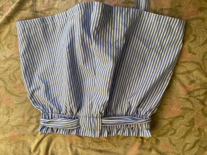 Blue Striped Top