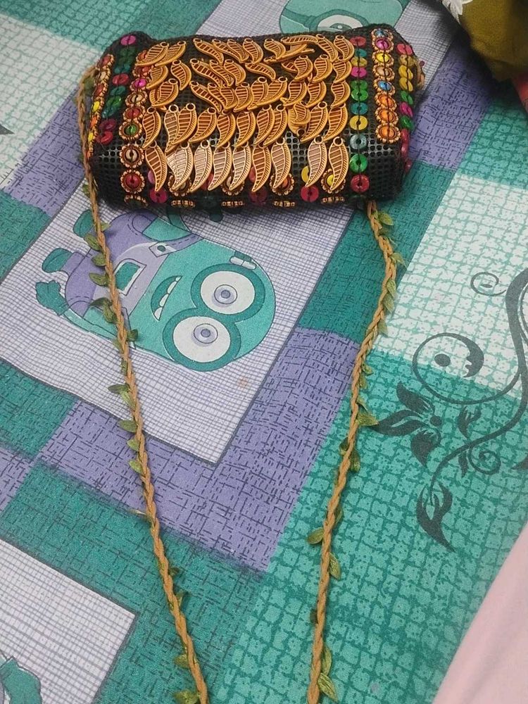 Unique Handmade Embellished Crossbody Bag