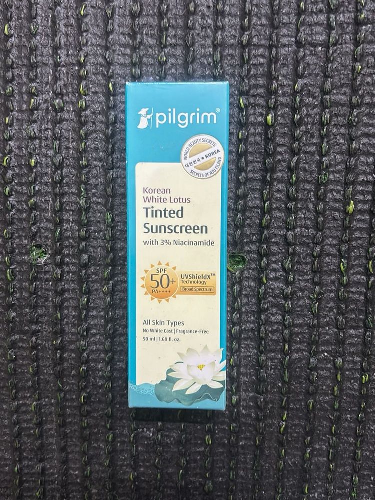 Pilgrim Korean White Lotus Tinted Sunscreen
