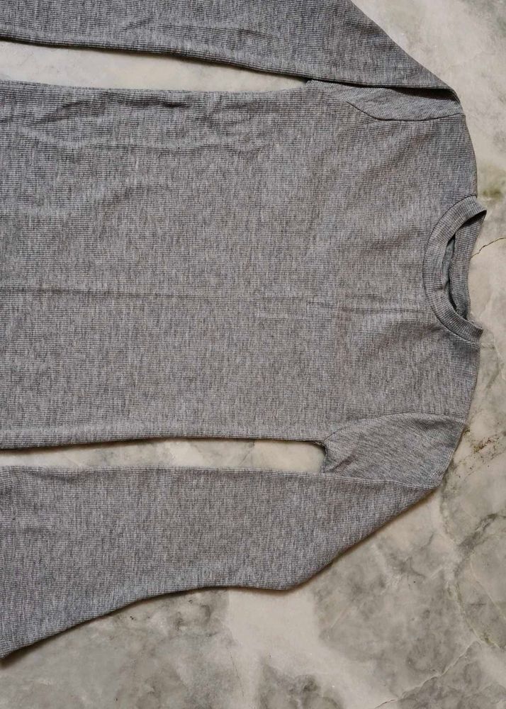 Gray Long Sleeve T-Shirt