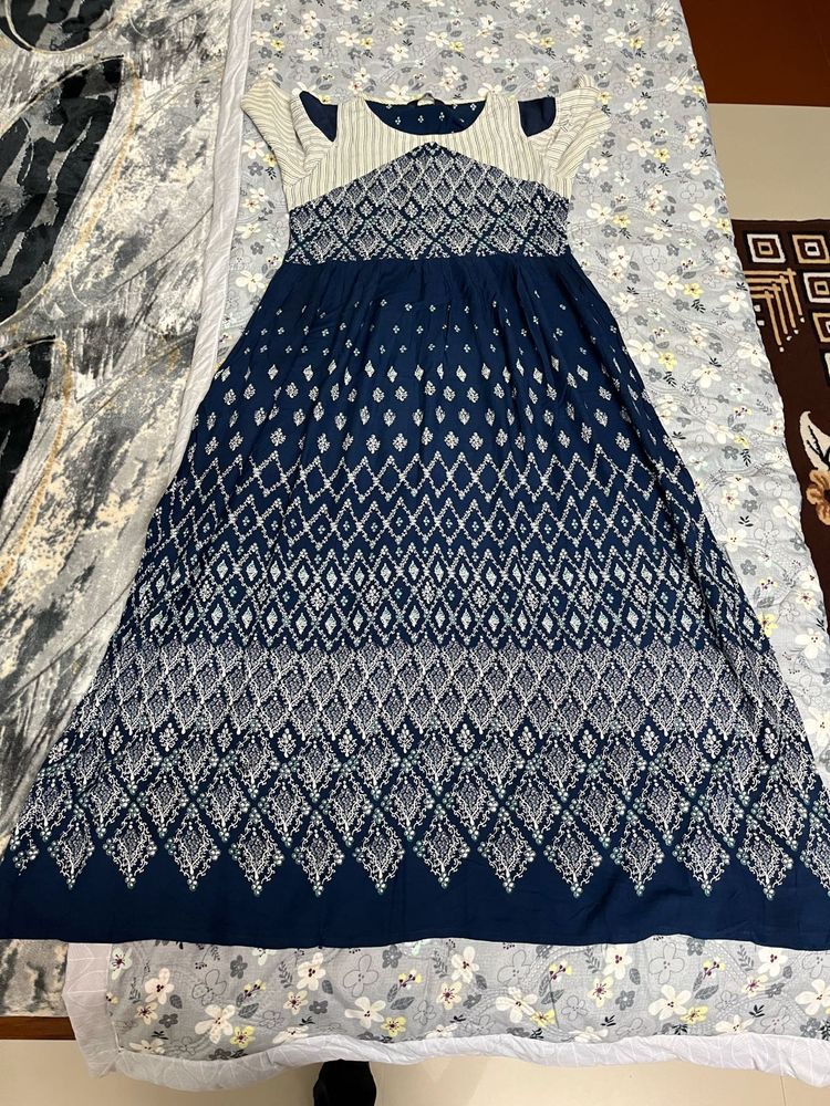 Diamond Print Maxi Dress