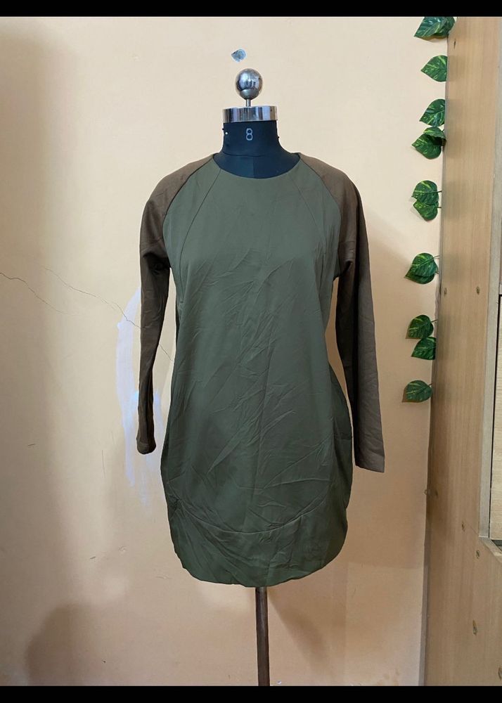 Olive Green Tunic Dress