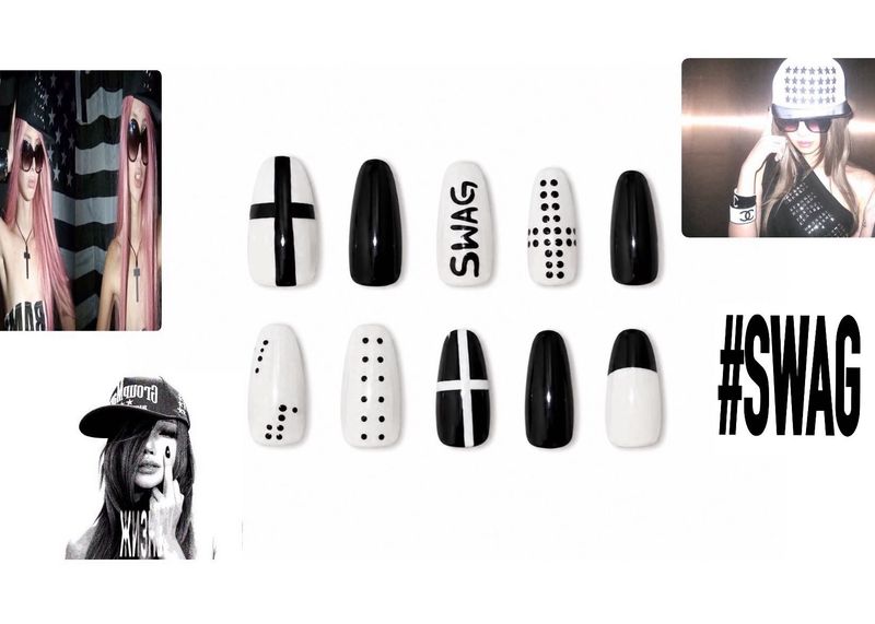 handmade gel press on nails