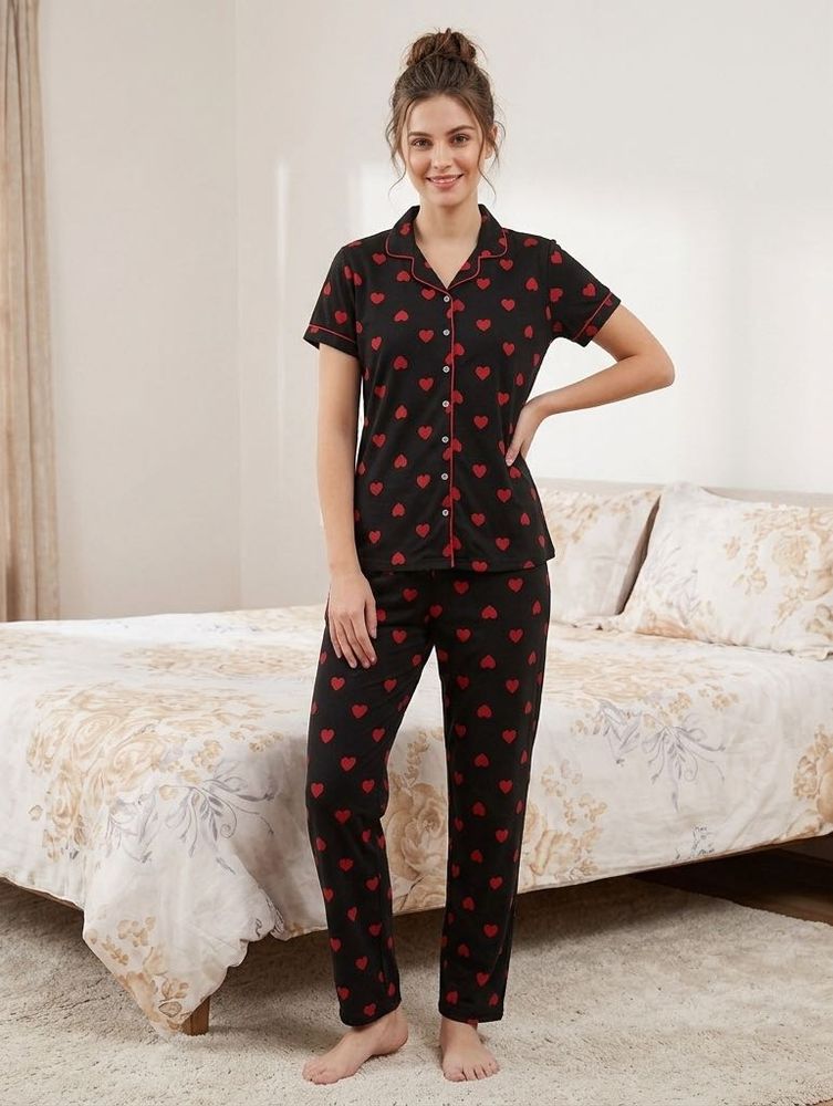 Cozy Heart Pajama Set for girls/women