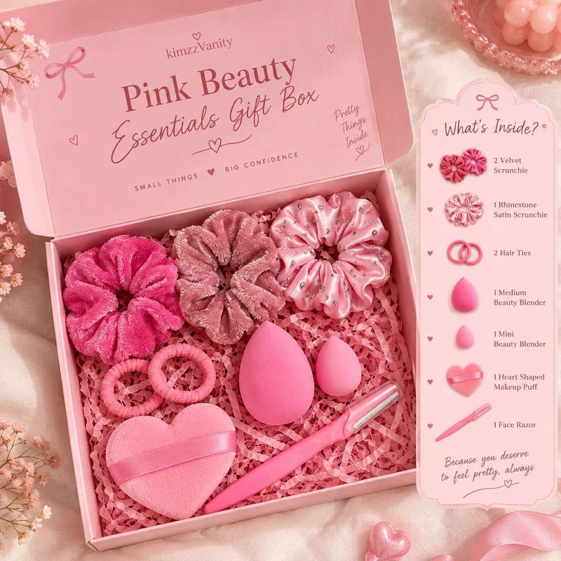 Pink Beauty &amp; Hair Accessories Set