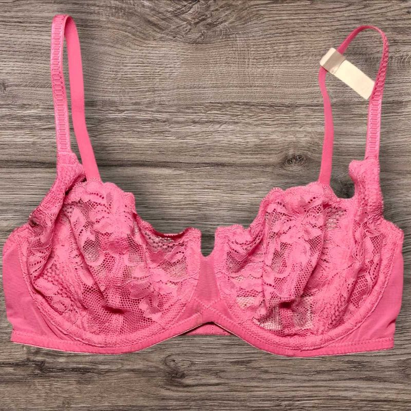 Next UK Underwired Pink Lace Bra