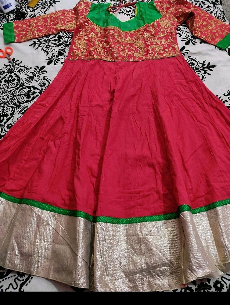 Combo of Embroidered Anarkali &amp; Asymmetric Dress