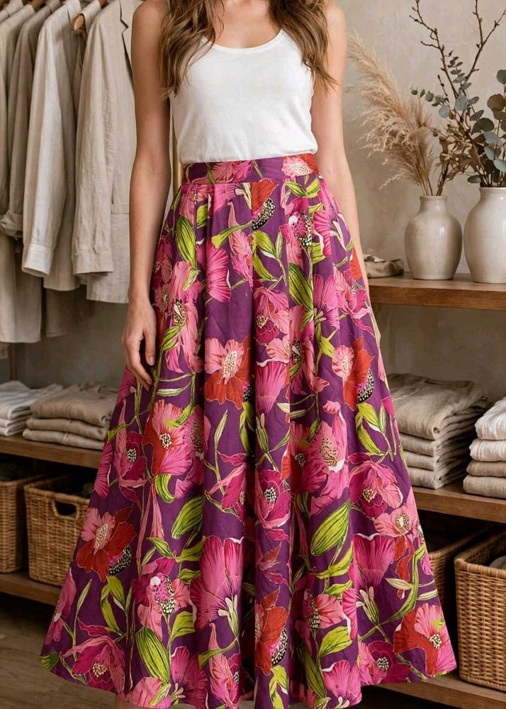 Bohemian Floral Devider Skirt