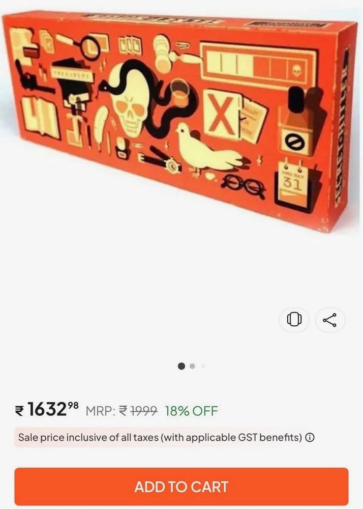 Mystery Board Game Box