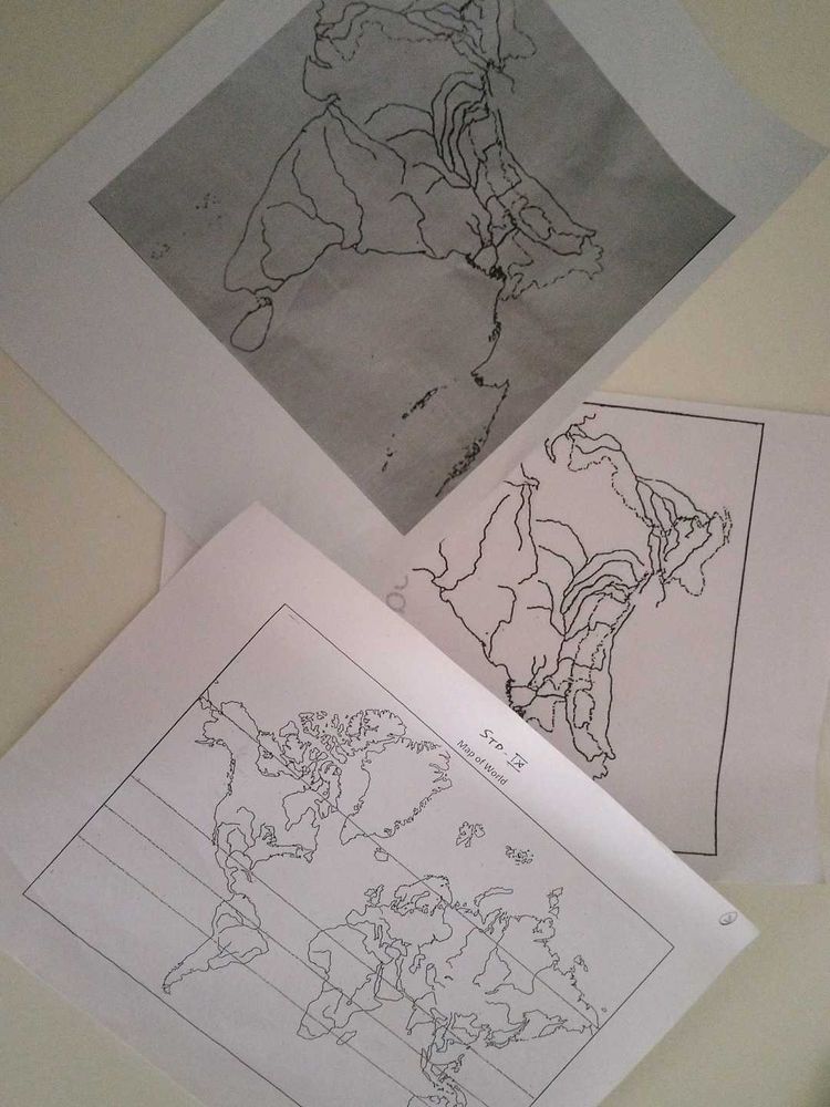 11 Geography Map Prints- India maps and Worldmap